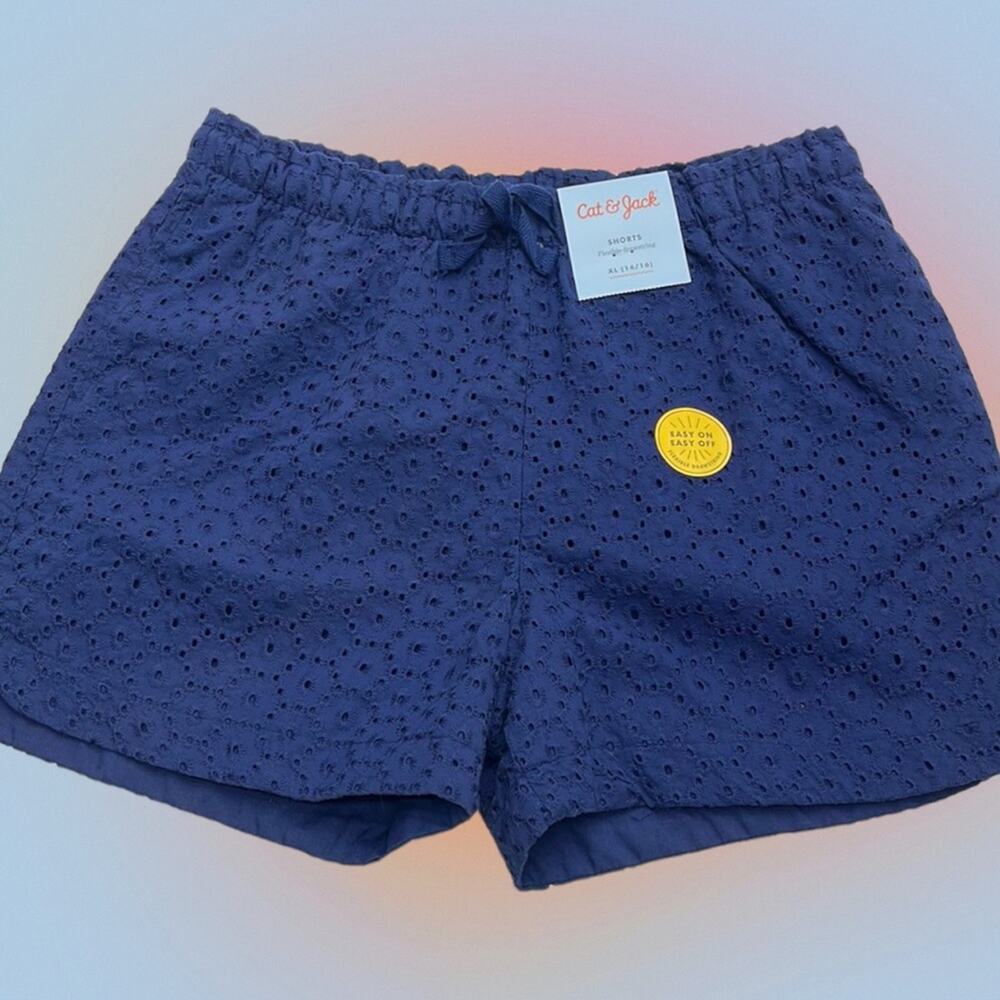 CAT & JACK Girls XL (14/16) Navy Blue Shorts